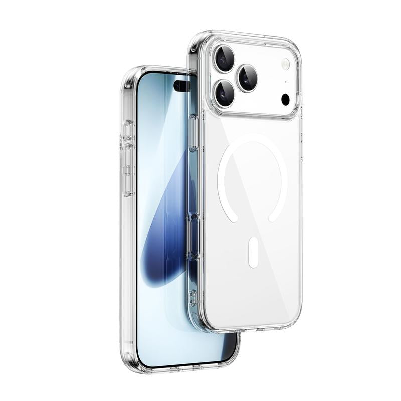 Wiwu Ultra-Clear Magnetic Phone Case with 38 N52 Magnets - Eco-Friendly TPU+PC Material, 4-Corner Air Cushion Drop Protection for Iphone 17/17 Air/17 Pro/17 Pro Max Magsafe Iphone Case