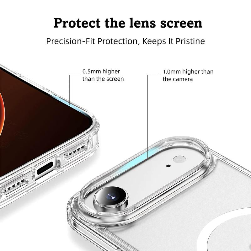 Wiwu Ultra-Clear Magnetic Phone Case with 38 N52 Magnets - Eco-Friendly TPU+PC Material, 4-Corner Air Cushion Drop Protection for Iphone 17/17 Air/17 Pro/17 Pro Max Magsafe Iphone Case