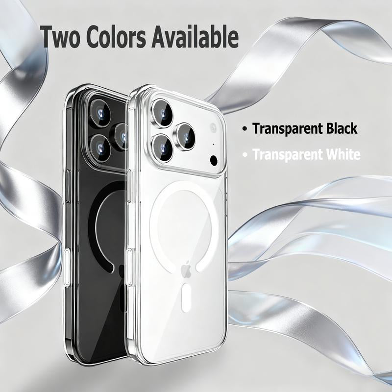 Wiwu Ultra-Clear Magnetic Phone Case with 38 N52 Magnets - Eco-Friendly TPU+PC Material, 4-Corner Air Cushion Drop Protection for Iphone 17/17 Air/17 Pro/17 Pro Max Magsafe Iphone Case