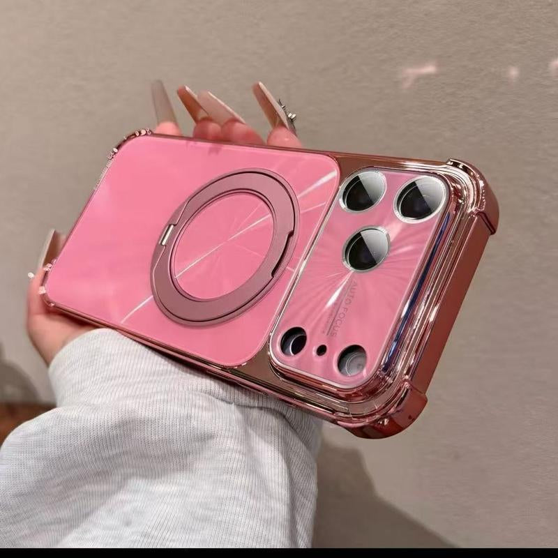 Cd-Pattern Foldable Rotating Magnetic Case Cover for Iphone