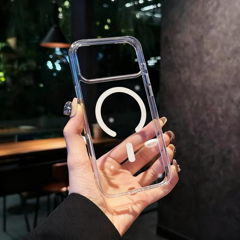 Wiwu Ultra-Clear Magnetic Phone Case with 38 N52 Magnets - Eco-Friendly TPU+PC Material, 4-Corner Air Cushion Drop Protection for Iphone 17/17 Air/17 Pro/17 Pro Max Magsafe Iphone Case