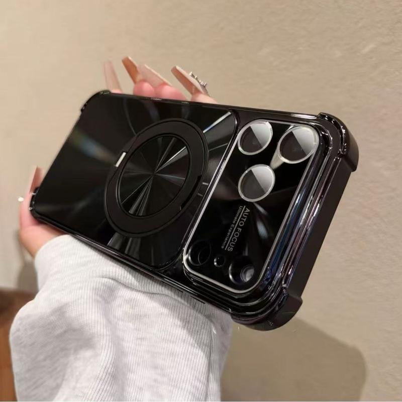 Cd-Pattern Foldable Rotating Magnetic Case Cover for Iphone